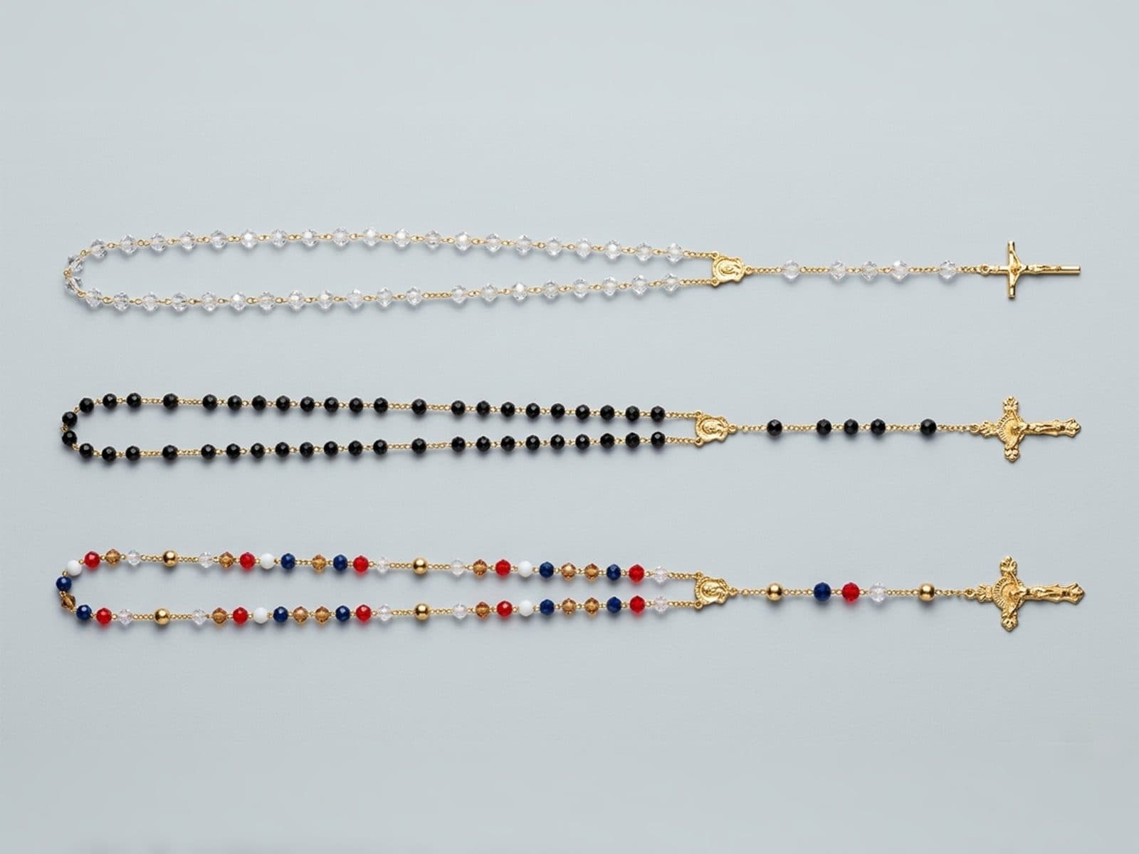Hand-crafted blessed rosaries by Elder Kevin